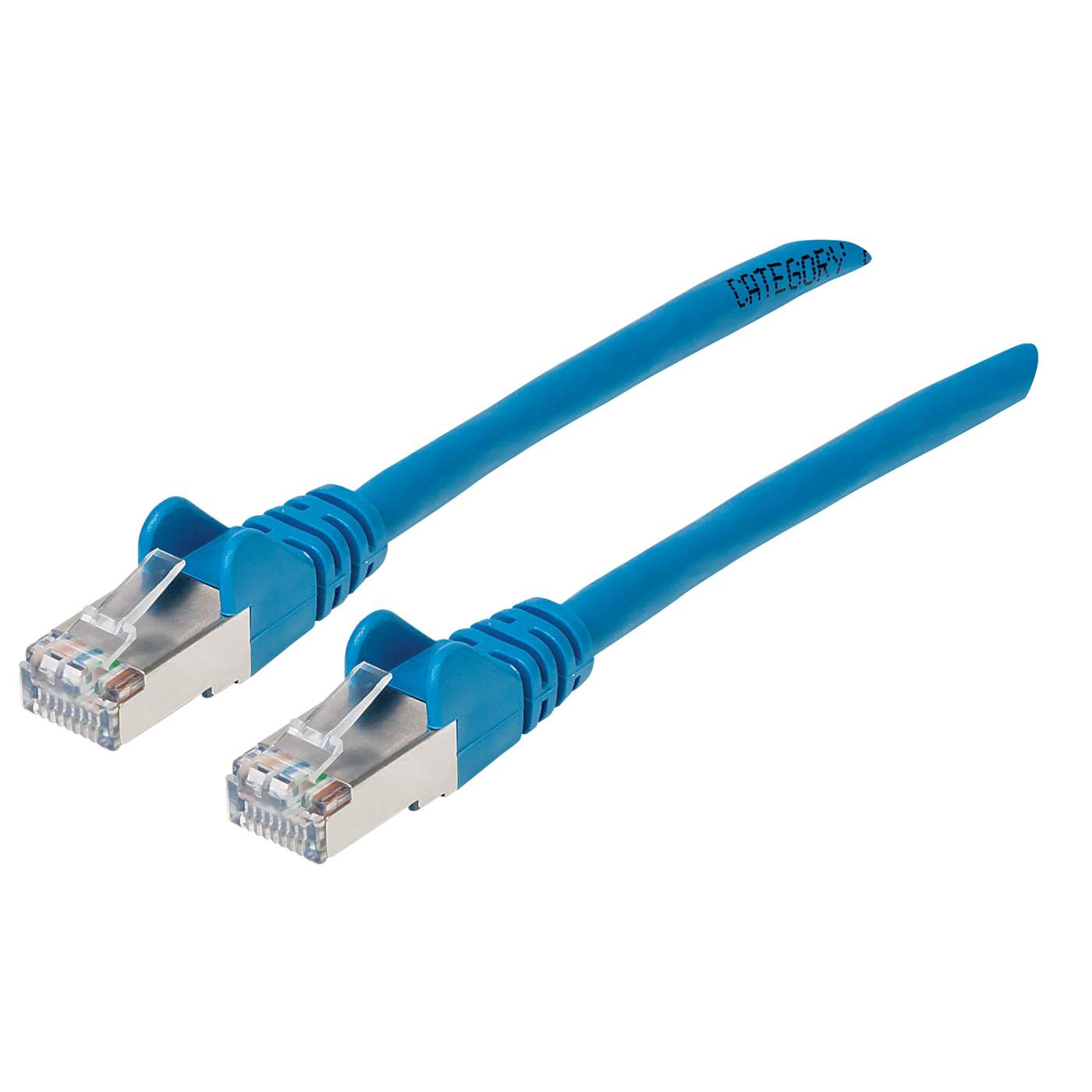 Cat6a S/FTP Patch Cable, 14 ft., Blue Image 1