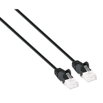 Cat6a U/UTP Slim Network Patch Cable, 1 ft., Black Image 2