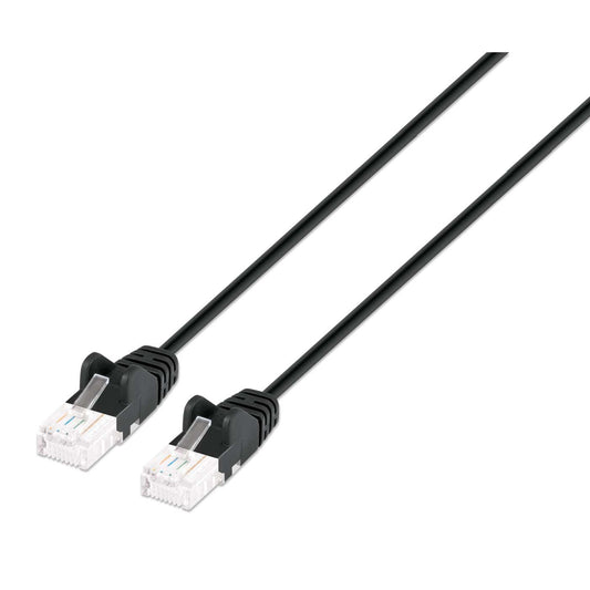 Cat6a U/UTP Slim Network Patch Cable, 5 ft., Black Image 1