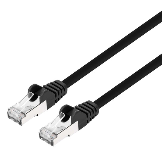 Cat8.1 S/FTP Network Patch Cable, 14 ft., Black Image 1