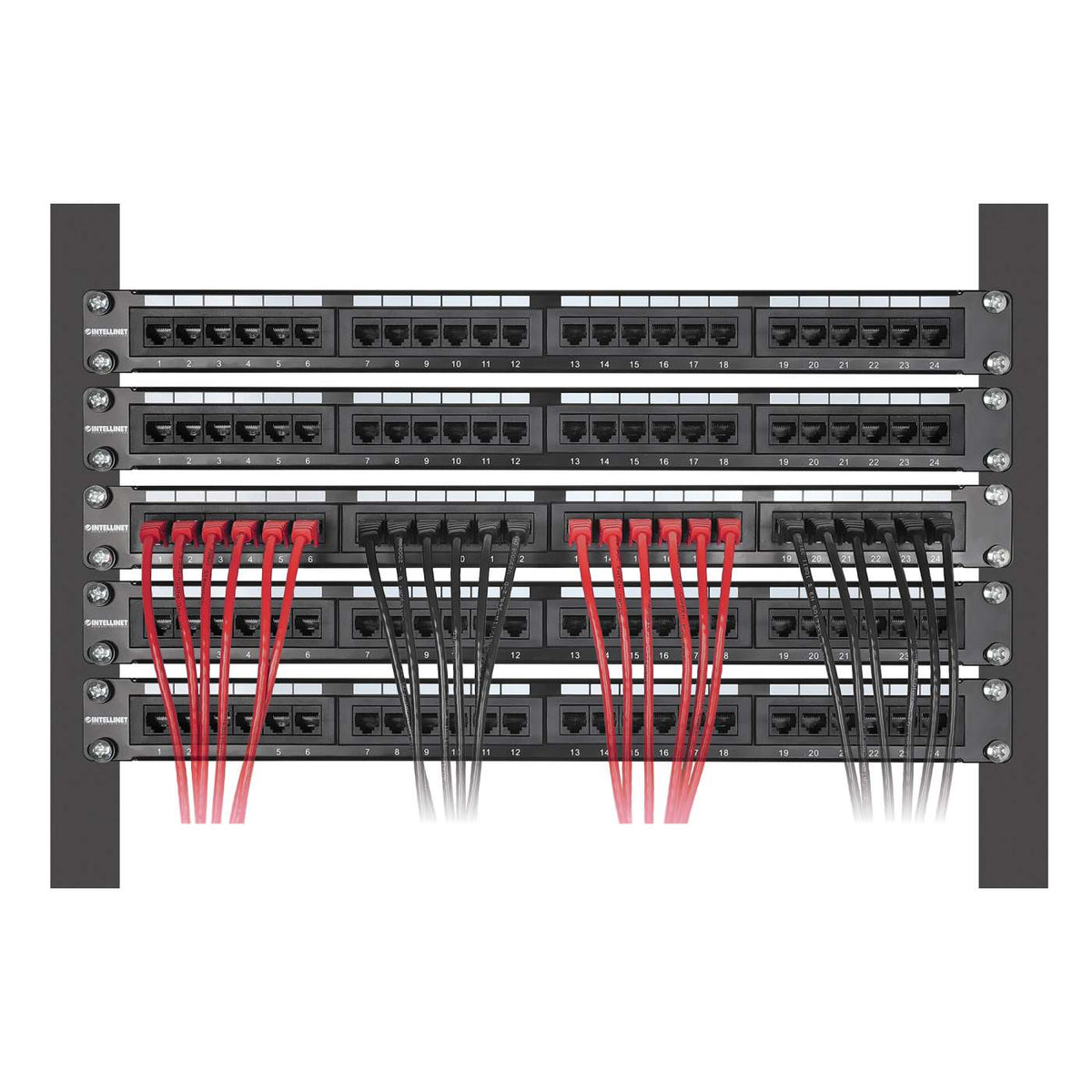 Cat8.1 U/FTP Slim Network Patch Cable, 10 ft., Red, 10-Pack Image 6