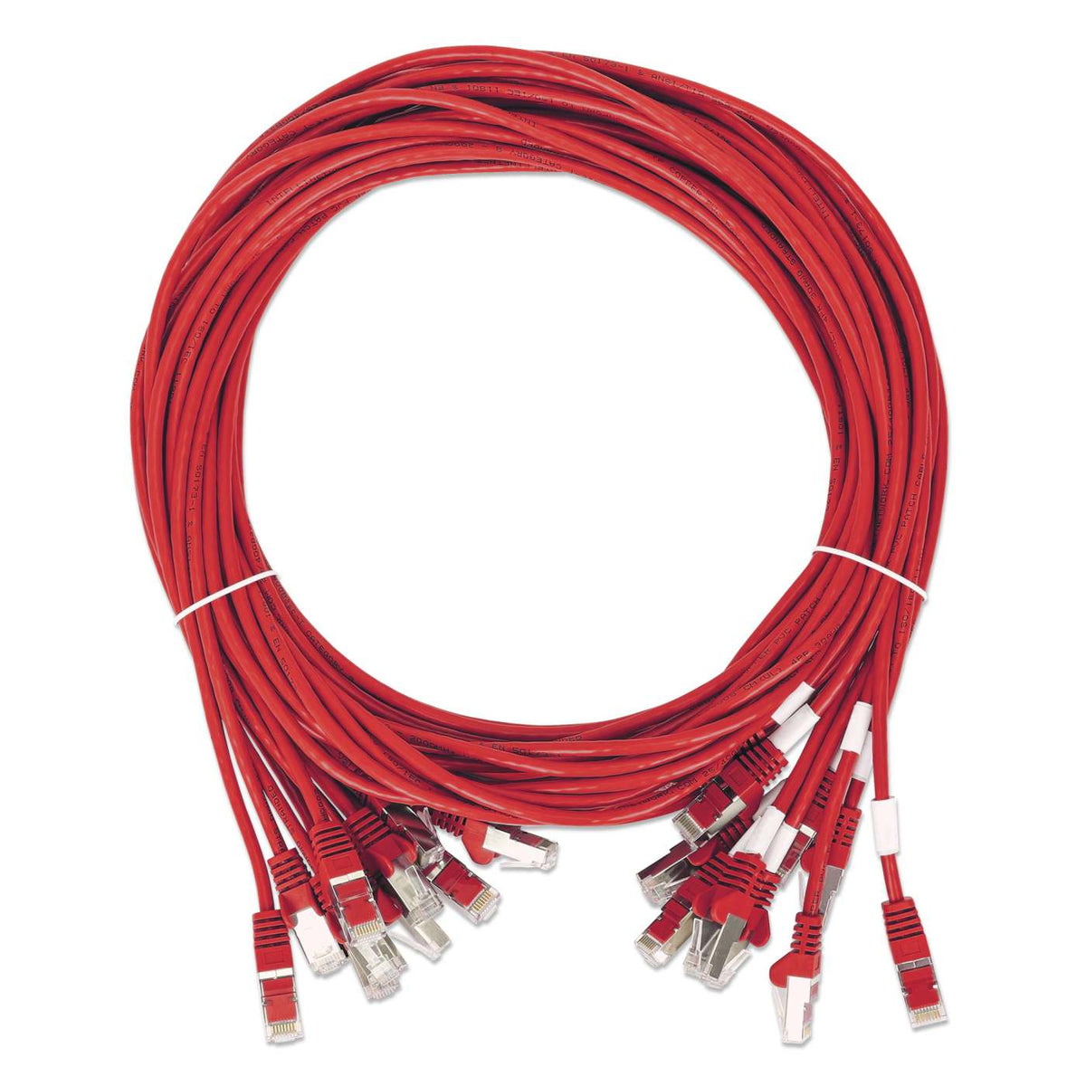 Cat8.1 U/FTP Slim Network Patch Cable, 10 ft., Red, 10-Pack Image 7