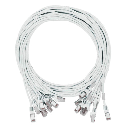 Cat8.1 U/FTP Slim Network Patch Cable, 10 ft., White, 10-Pack Image 8
