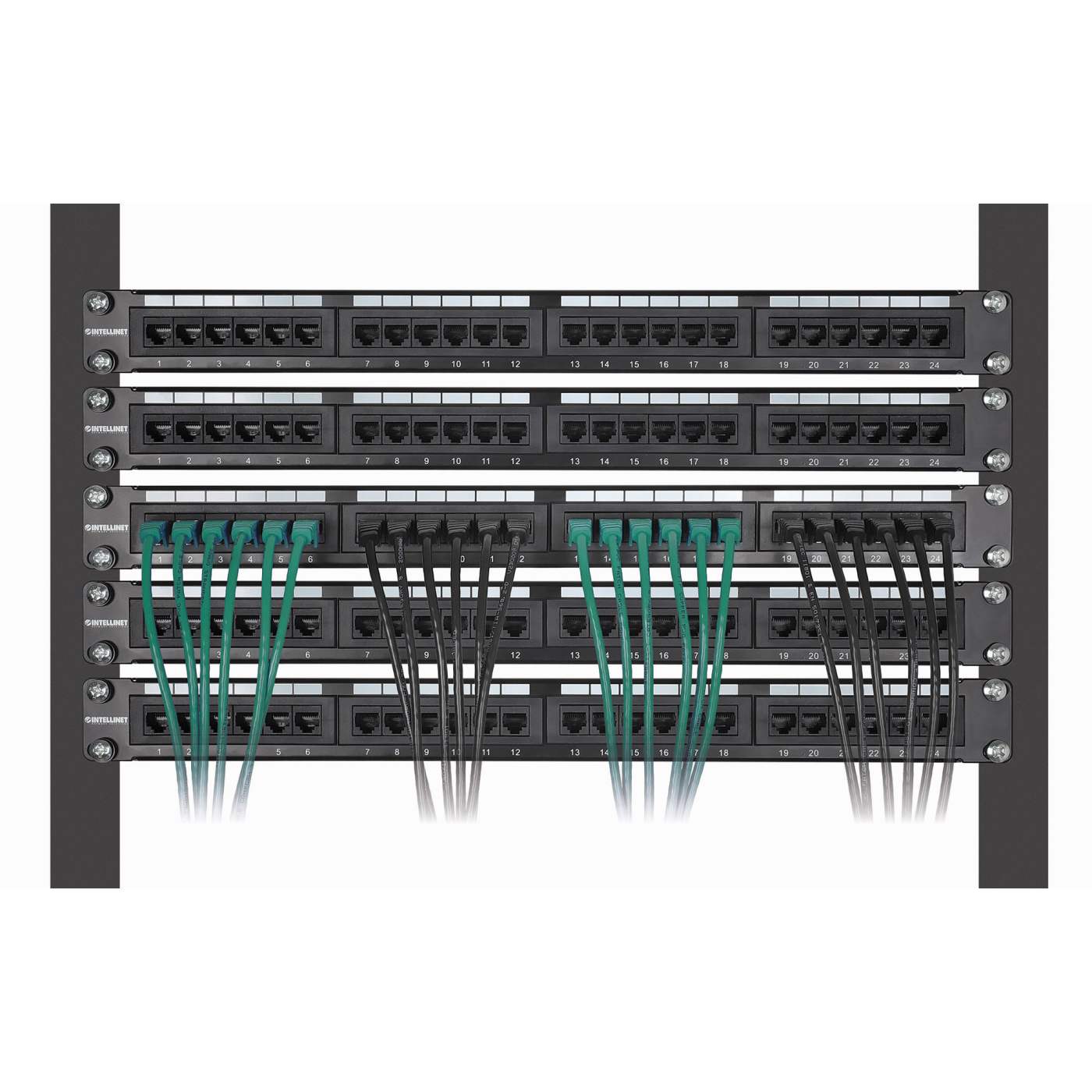 Cat8.1 U/FTP Slim Network Patch Cable, 5 ft., Green, 10-Pack Image 6
