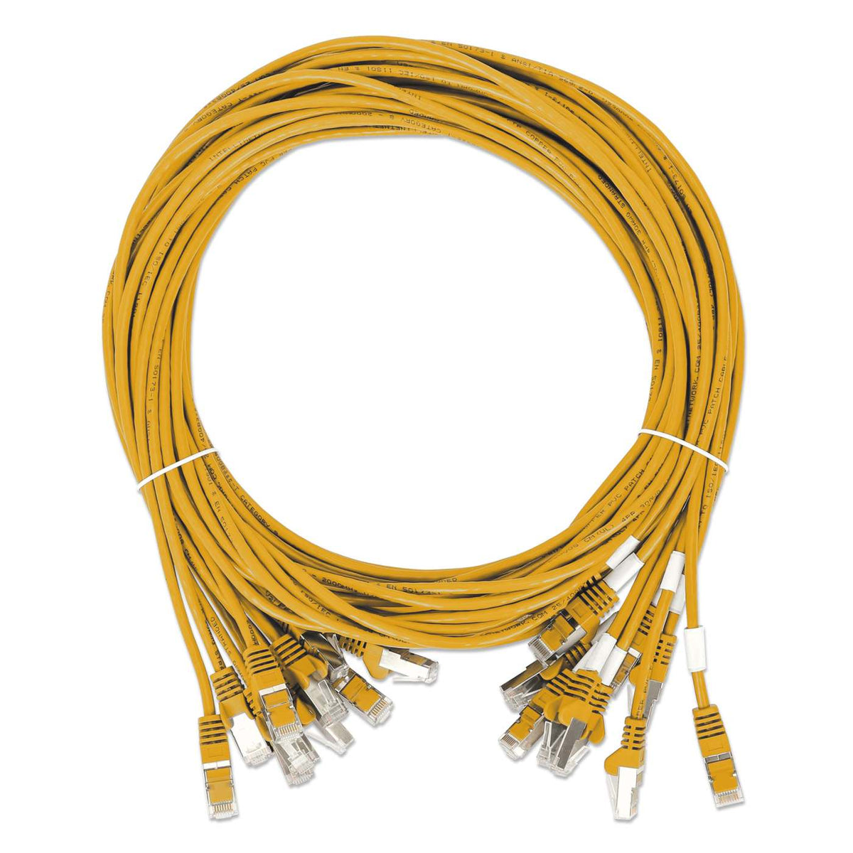 Cat8.1 U/FTP Slim Network Patch Cable, 5 ft., Yellow, 10-Pack Image 7