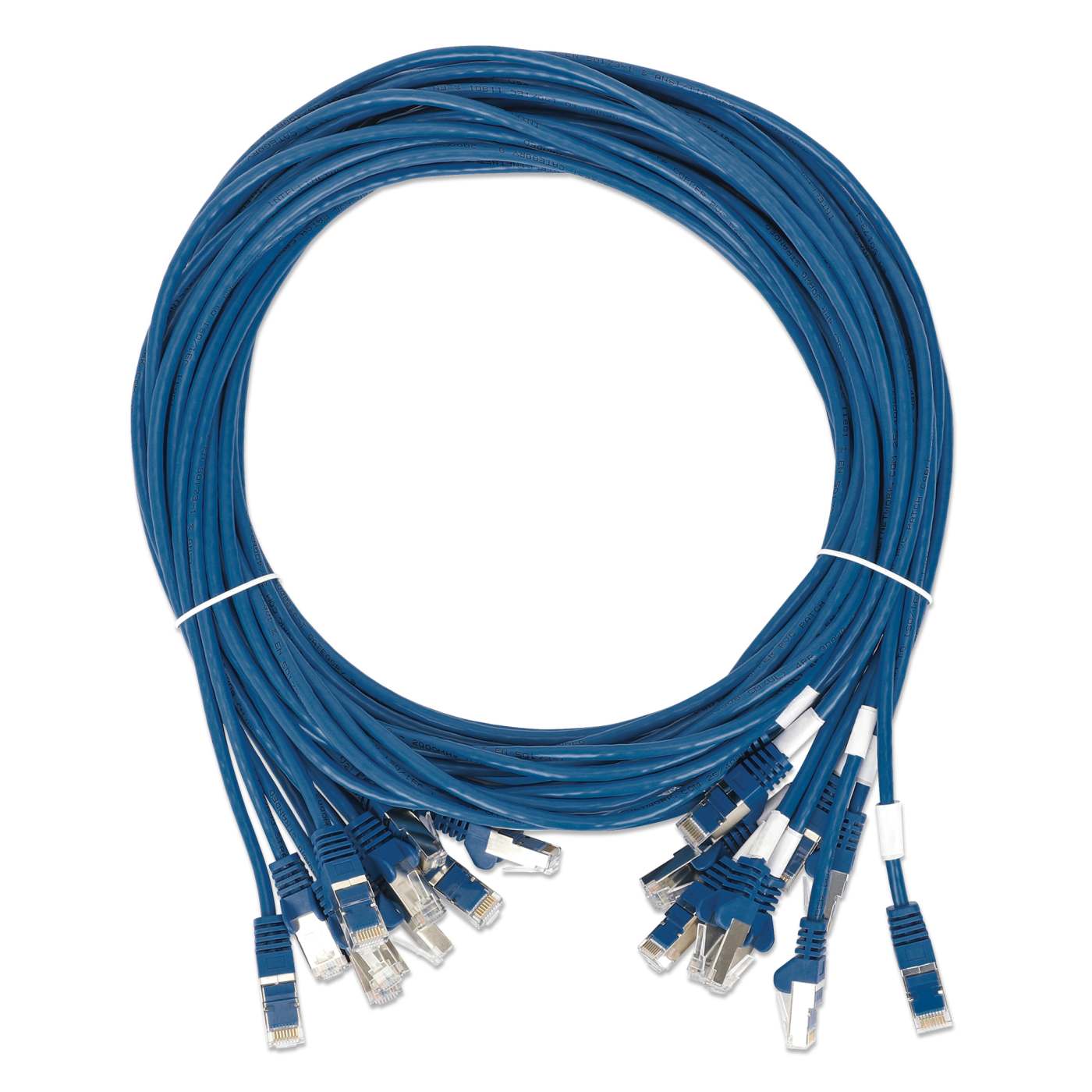 Cat8.1 U/FTP Slim Network Patch Cable, 7 ft., Blue, 10-Pack Image 7