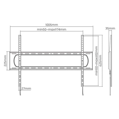 Heavy-Duty Low-Profile Large-Screen Fixed TV Wall Mount Image 13