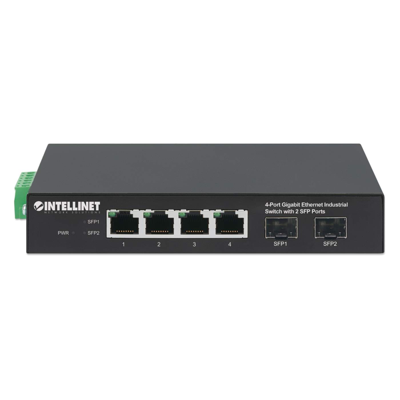 Industrial 4-Port Gigabit Ethernet Switch with 2 SFP Ports Image 4