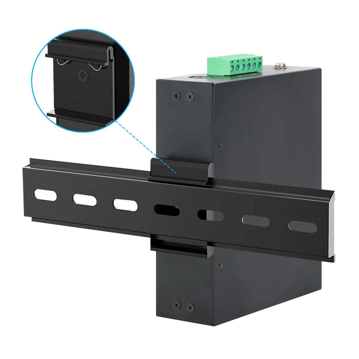 Industrial 6-Port PoE+ Switch with 5 Gigabit Ethernet Ports and 1 SFP Uplink Image 7