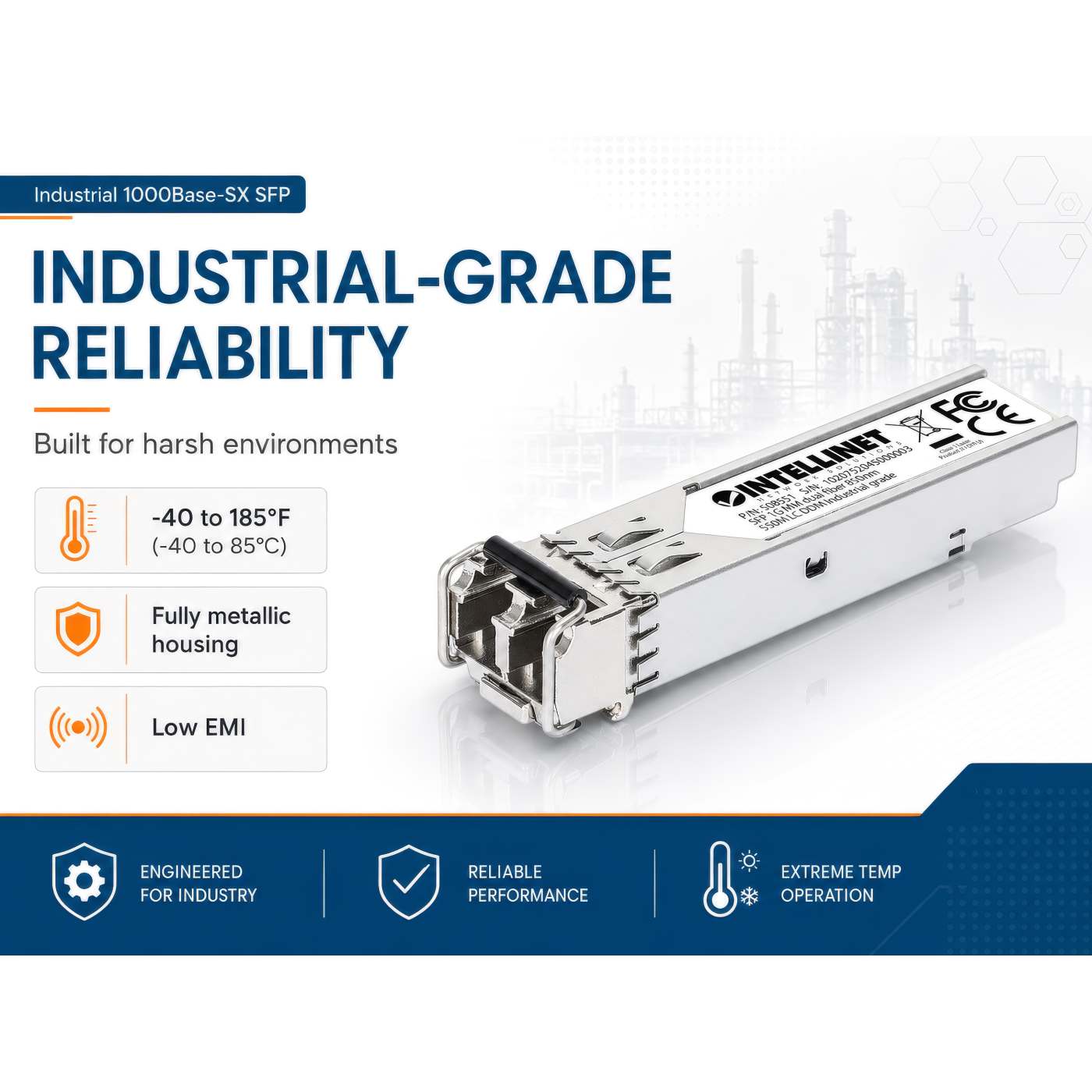 Industrial Gigabit Fiber SFP Optical Transceiver Module Image 6