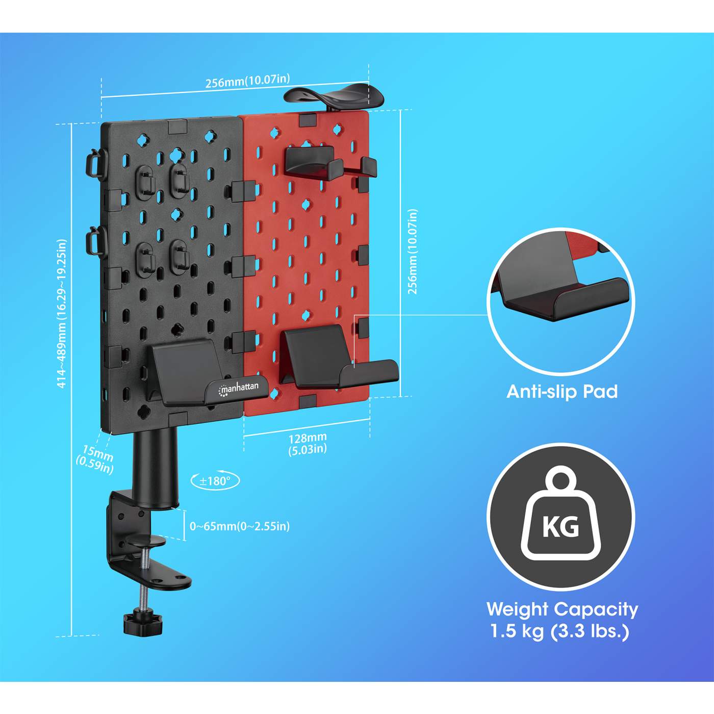 Pegboard Desktop Organizer and Accessory Holder Image 9