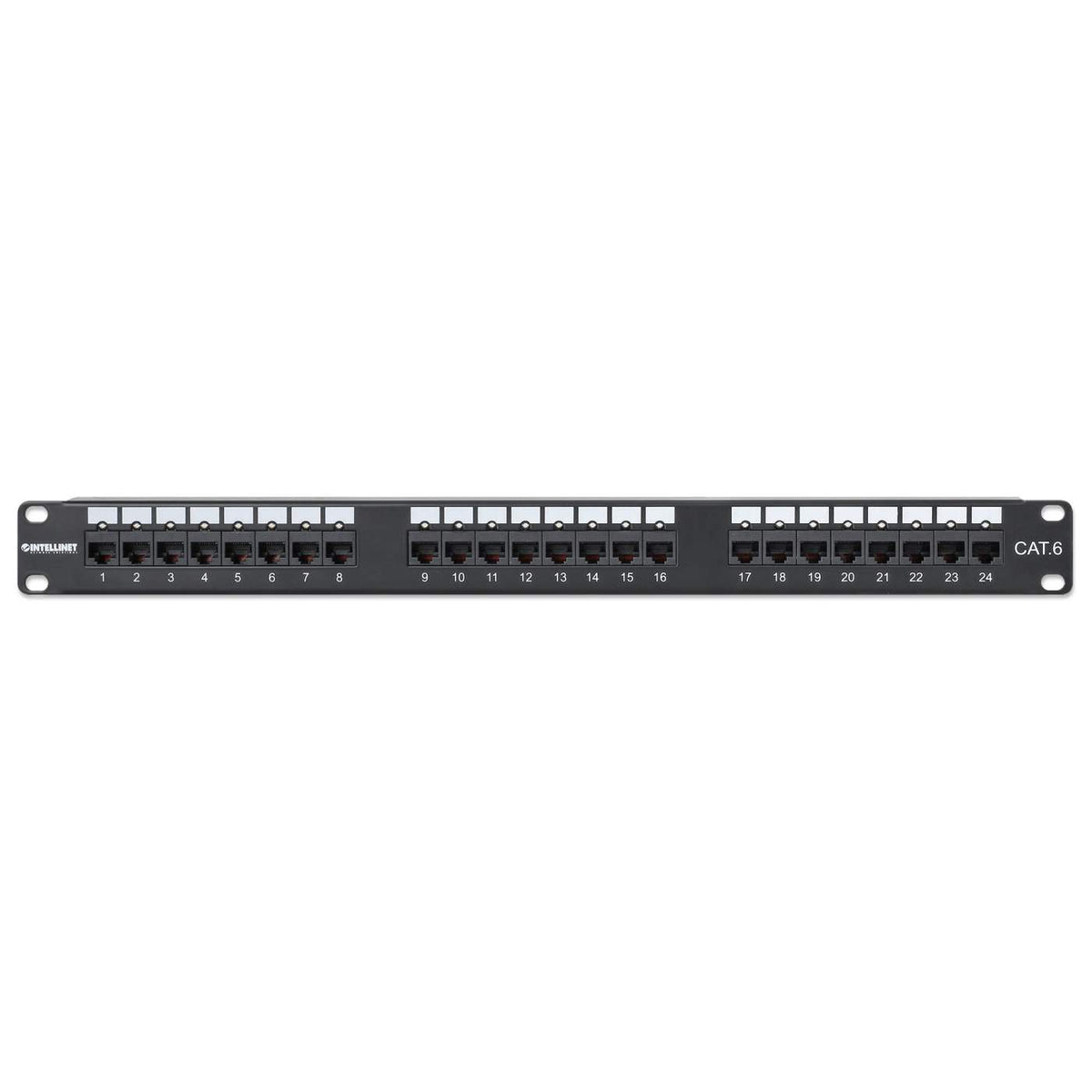 Port Identifier Cat6 24-Port Patch Panel with LEDs, 1U Image 3
