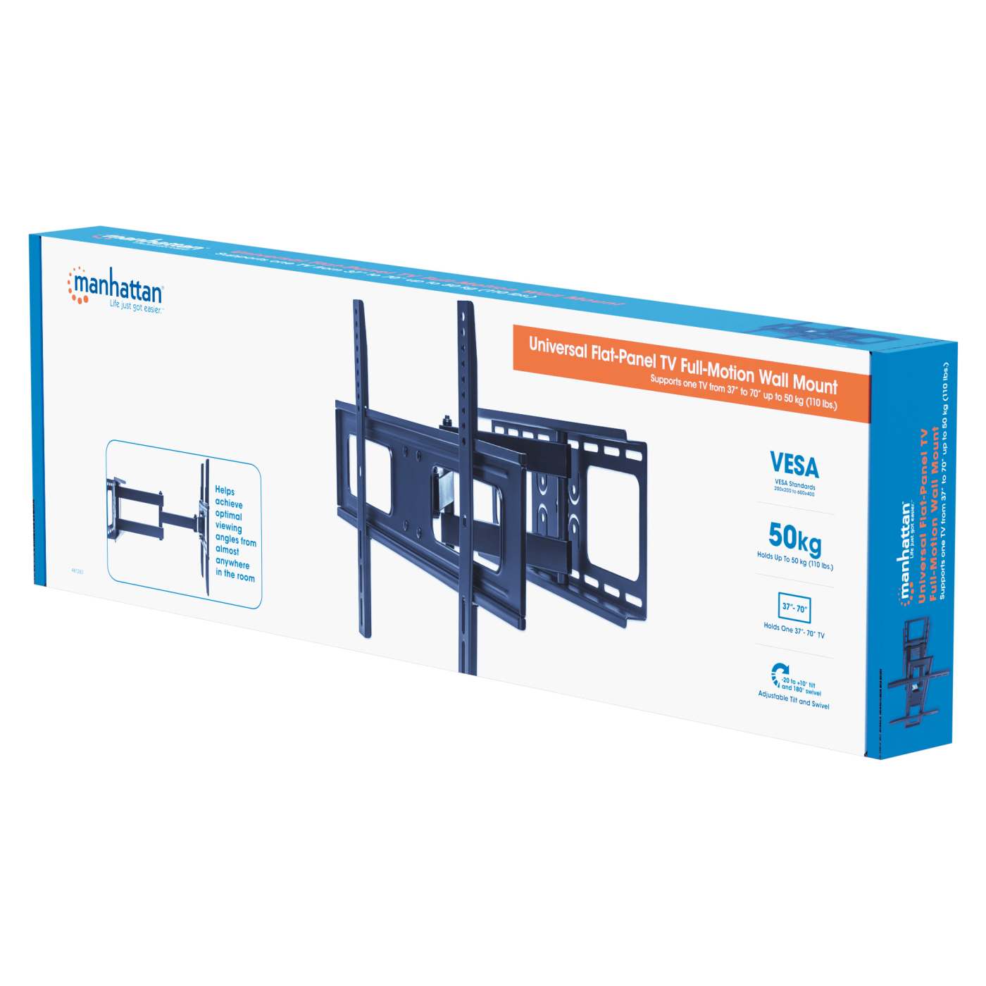 Universal Flat-Panel TV Full-Motion Wall Mount Packaging Image 2