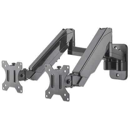 Universal Gas Spring Dual Monitor Wall Mount Image 1