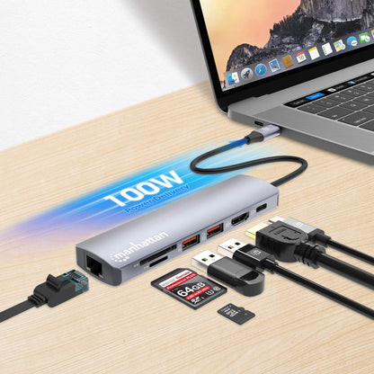 USB-C PD 7-in-1 4K Docking Station / Multiport Hub Image 8