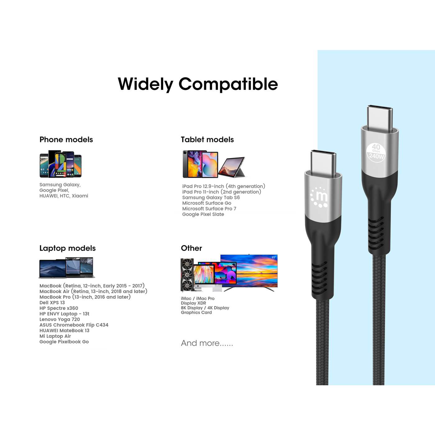 USB4 Type-C 40 Gbps 8K Video and 240 W EPR Charging Cable / PD 3.1 Image 14