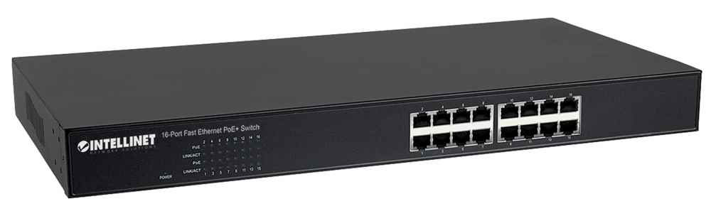 16-Port Fast Ethernet PoE+ Switch Image 3