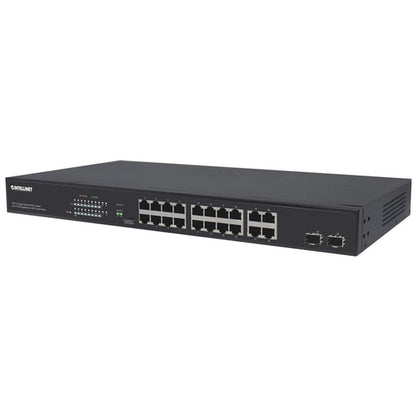 16-Port Gigabit Ethernet PoE+ Switch with 4 RJ45 Gigabit and 2 SFP Uplink Ports (Refurbished)