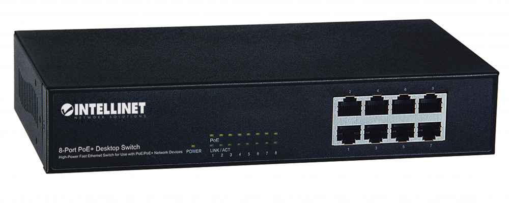 8-Port Fast Ethernet PoE+ Switch Image 2