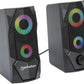 RGB LED Desktop Stereo Computer Speakers