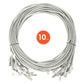 Cat6 U/UTP Slim Network Patch Cable, 10 ft., Gray, 10-Pack Image 7