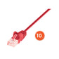 Cat6 U/UTP Slim Network Patch Cable, 10 ft., Red, 10-Pack Image 3