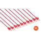 Cat6 U/UTP Slim Network Patch Cable, 5 ft., Red, 10-Pack Image 2