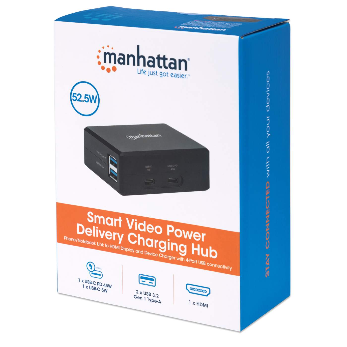 Manhattan 4K Compact 4-Port HDMI Splitter (207706)
