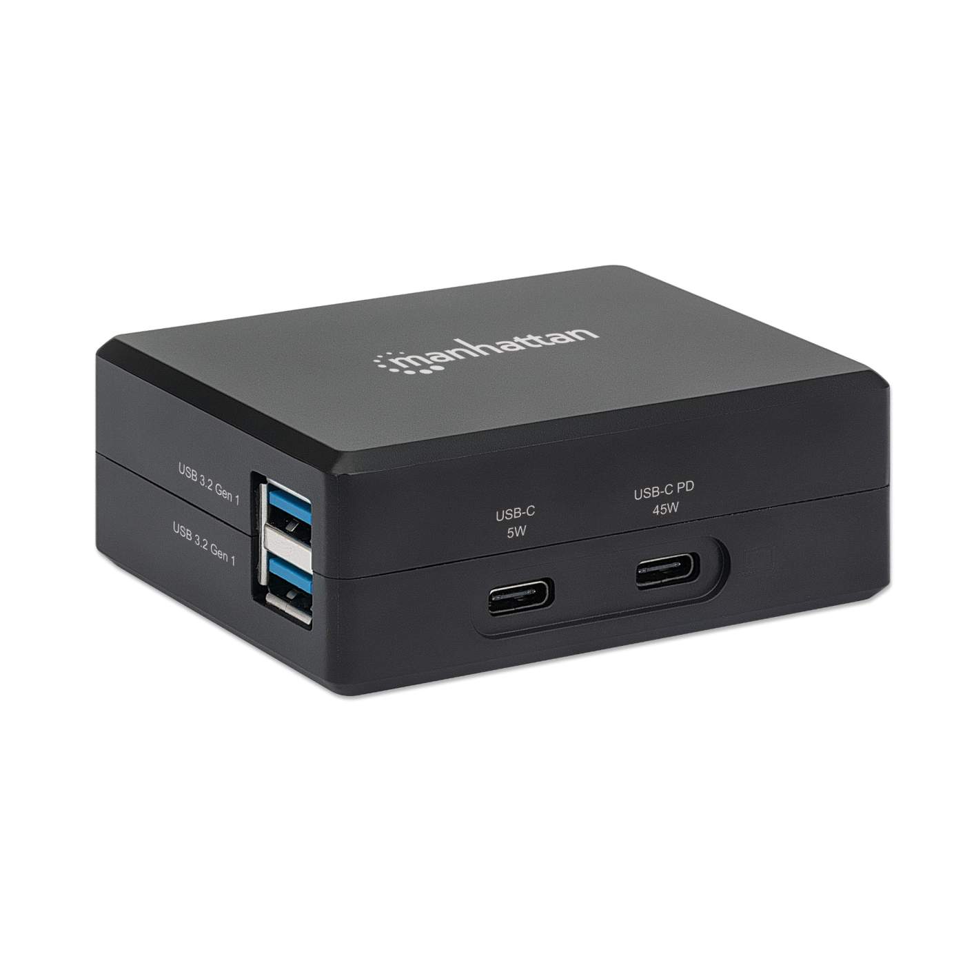 USB C PD Charger 45 W and USB C to HDMI Multiport Dock with 2 x USB C and 2 x USB A ports, compact travel docking station with internal power supply, for Chomebook, Surface, Laptop Image 3